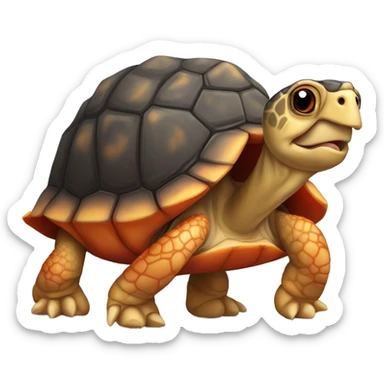 Red footed tortoise  sticker