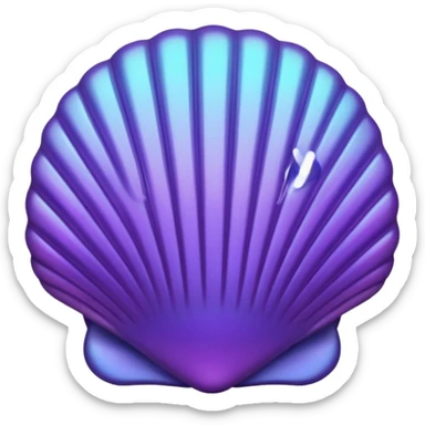 shell purple sticker