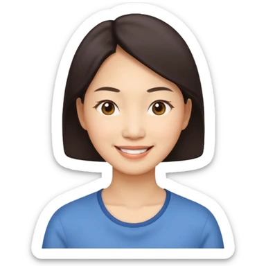 asian mother recent more simple sticker