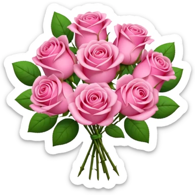 Um buque rosa paty sticker