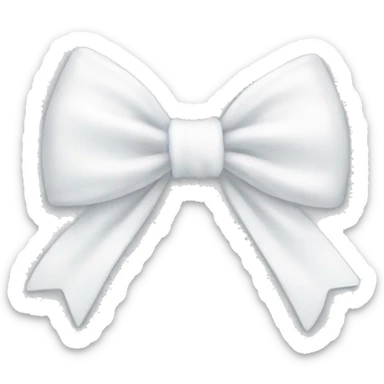 white bow sticker