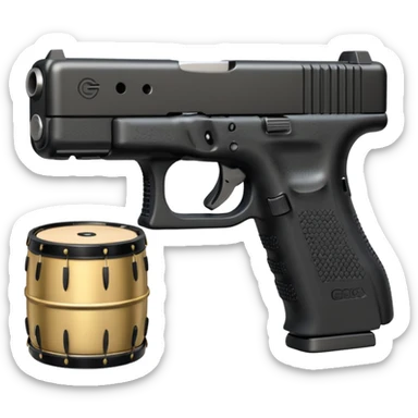 Glock 19x drum clip sticker