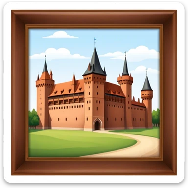 Cinematic Realistic Malbork Castle  Emoji sticker