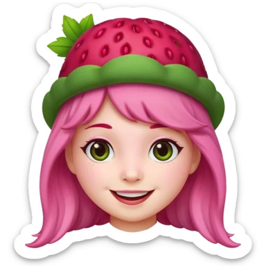 Cute berry female sticker