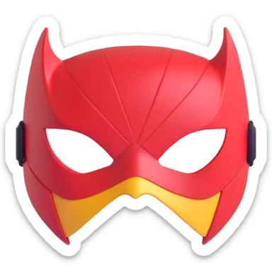 simple Super hero mask sticker