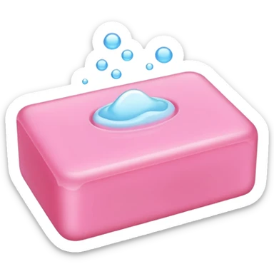 pink soap sticker