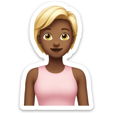 Light pink heart  sticker