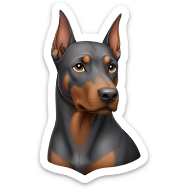 Doberman Grey sticker