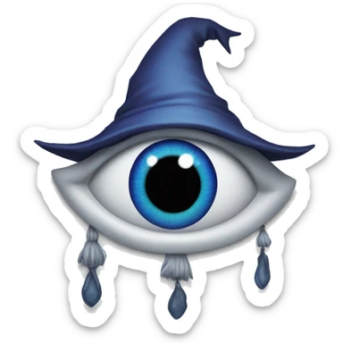 evil eye pagan witch sticker