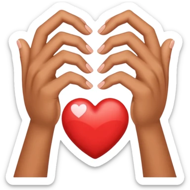 Corazón con las manos como éstas🖐️ sticker