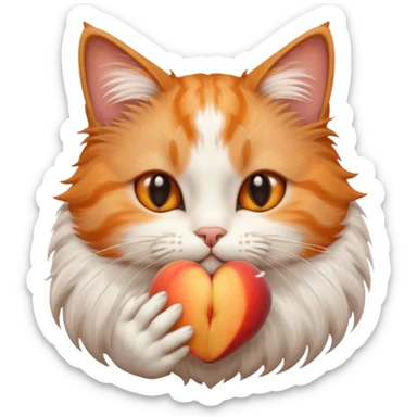 one cat kiss air sticker