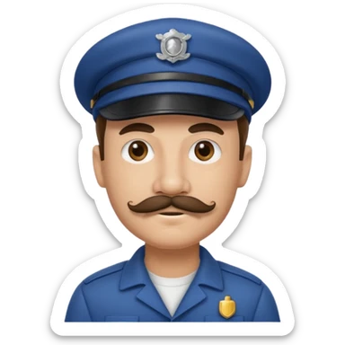 train driver sticker