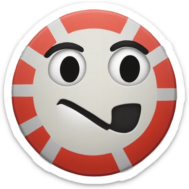 stop sign round sticker