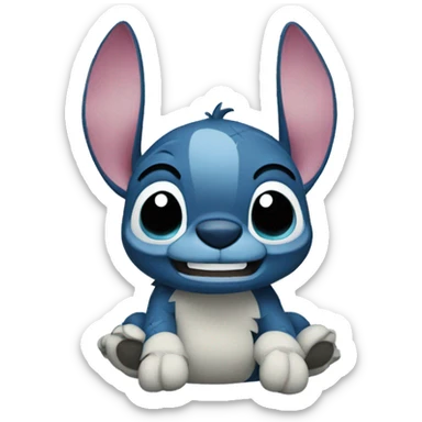 stitch wearing sticker