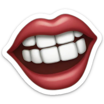 Belladona mouth sticker