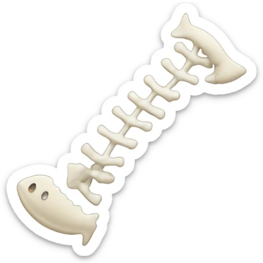 fish bone sticker