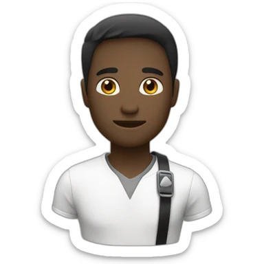 Coeur Noir et blanc sticker