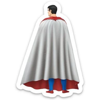 Superman cape alone from behind sticker