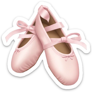 Pale pink ballet shoes sticker