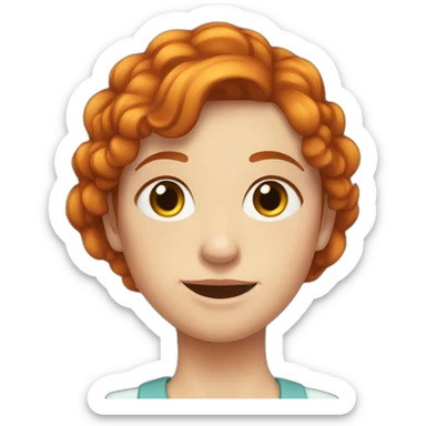 Fille rousse  sticker
