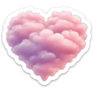 heart cloud sticker