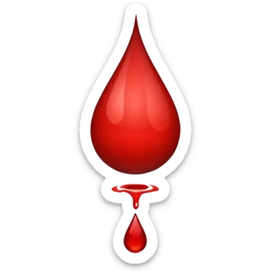 drop of blood sticker
