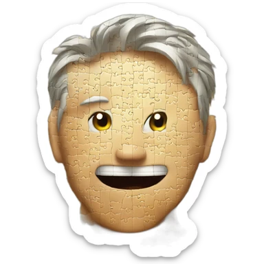 jigsaw puzzle sticker