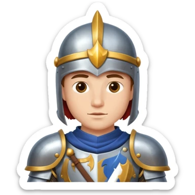 brave knight sticker