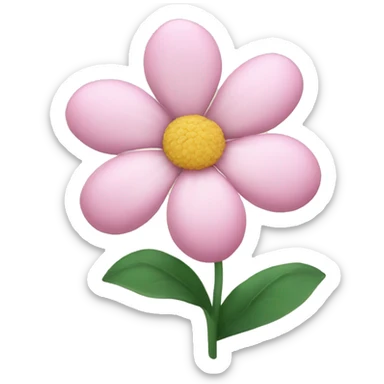 Light pink flower sticker