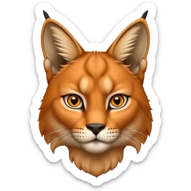 un Lynx Caracal Réaliste sticker