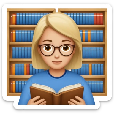 I’ll go to the library sticker