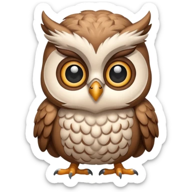 Ram and Owl baby sticker