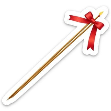 Delicately bound in a Persian red ribbon, these incense sticks embody vintage glamour with an air of mystery. The aged yet refined look evokes a sense of timeless elegance. A warm, golden glow accentuates their sophisticated charm. sticker