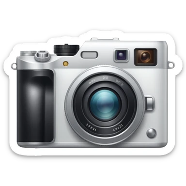 Mirrorless white camera
 sticker