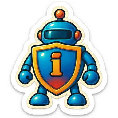 Lets do something else now. can you show me a iWexie shield robot sticker