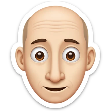 character with a big nose sticker