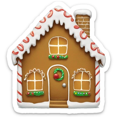 gingerbread house sticker