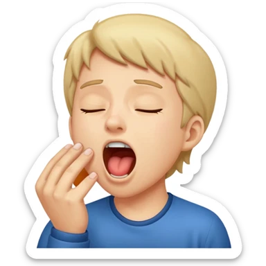 People Yawning without Hand sticker