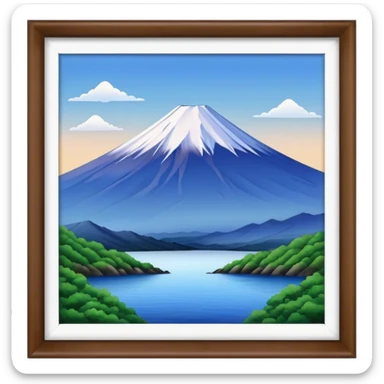 mount fuji sticker