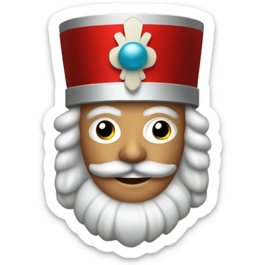red nutcracker sticker