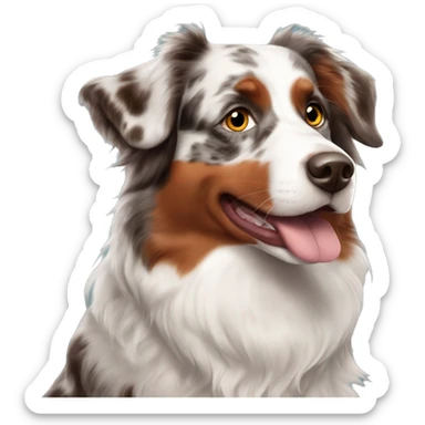Red Merle Australian Shepherd  sticker