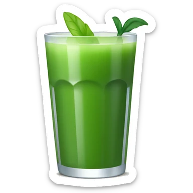 Green juice sticker