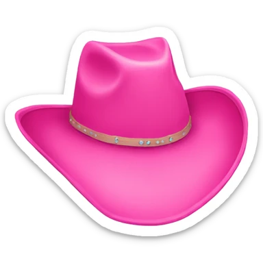 pink cowgirl hat sticker