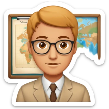 Geography teacher tweaking sticker