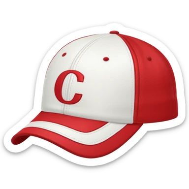 striped Baseball Cap sticker