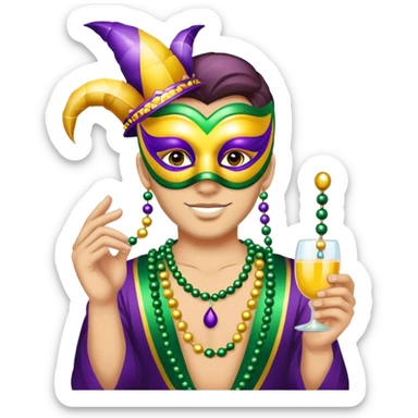 Mardi Gras  sticker