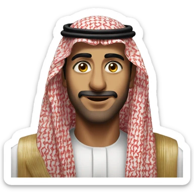 photorealistic Faisal of Saudi Arabia sticker