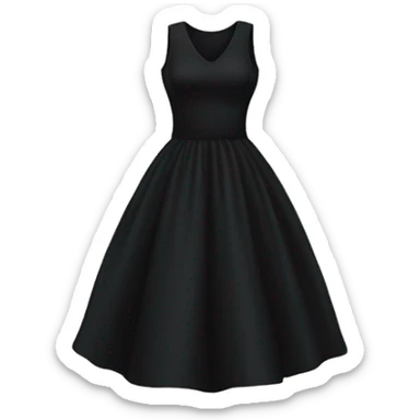 black dress sticker