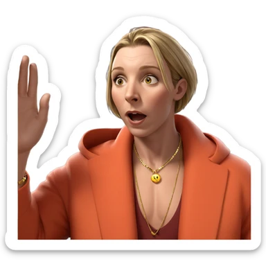 boy with shining necklace sticker