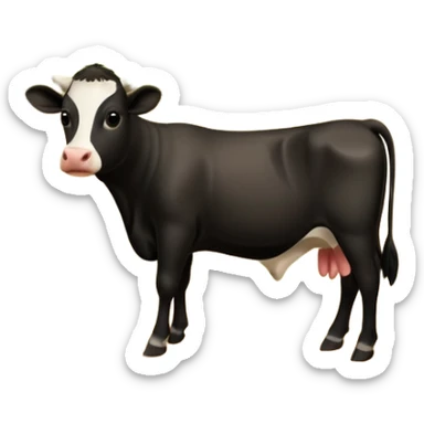 Vaca corral granja
 sticker